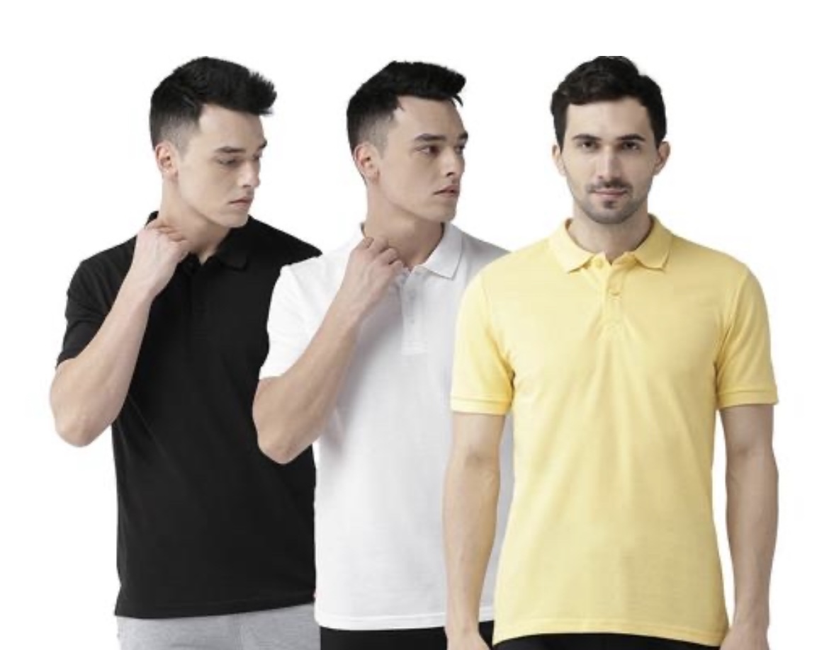 Cotton Blend Polo Tshirt Pack of 3