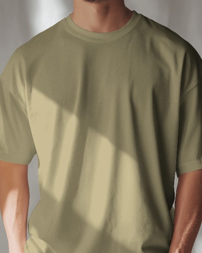 Oversized T-Shirt Solid - Gold Yellow